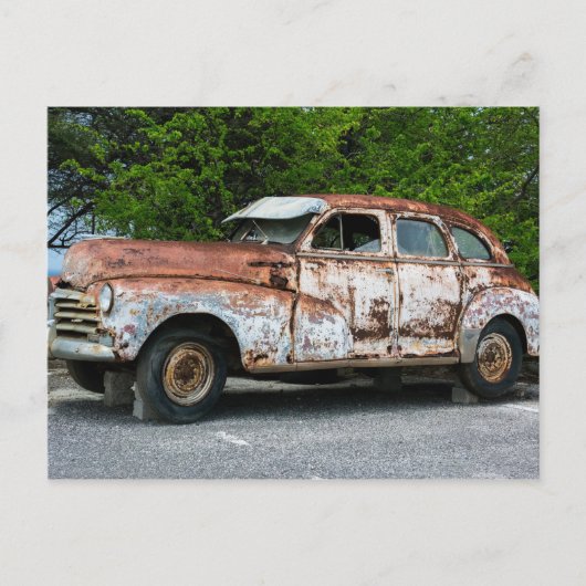 Rusty Antique Car Briefkaart (Voorkant)