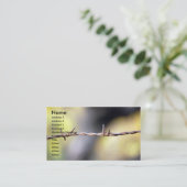 Rusty Barbed Wire Visitekaartje (Staand voorkant)