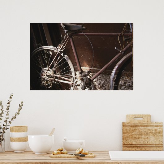 Rusty Bicycle Poster (Keuken)