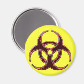 Rusty Bio Hazard Symbool Magneet (Voorkant / Achterkant)