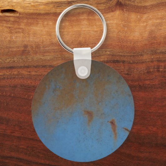 Rusty Blue achtergrond Sleutelhanger (Voorkant)