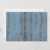 Rusty Blue Classy Ivory Ribbon Birthday Kaart (Achterkant)