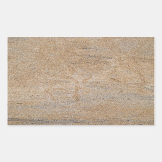 Rusty Brown Marble Rectangle Sticker (Voorkant)