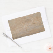 Rusty Brown Marble Rectangle Sticker (Envelop)