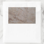 Rusty Brown Marble Rectangle Sticker (Tas)