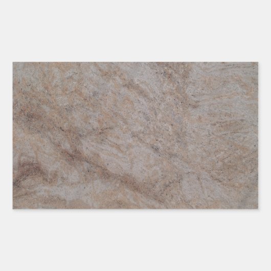 Rusty Brown Marble Rectangle Sticker (Voorkant)