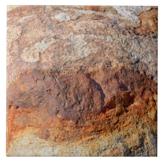 Rusty Bumpy Marbling Rock Photo Ceramic Tile Tegeltje (Voorkant)