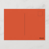 Rusty Burnt Pumpkin Solid Color Briefkaart (Achterkant)