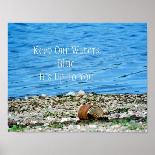 Rusty Can door Blue Water Message Poster (Voorkant)