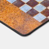 Rusty Checkers Aangepaste naam Bureaumat (Hoek)