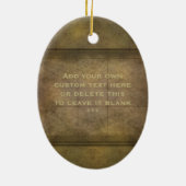 Rusty  Cogs Steampunk Persoonlijk Keramisch Ornament (Achterkant)