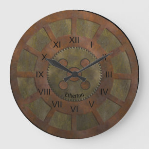 Rusty Coppertones Steampunk Clock Grote Klok