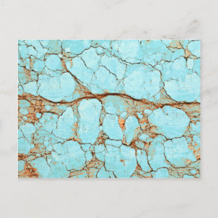 Rusty Cracked Turquoise Briefkaart