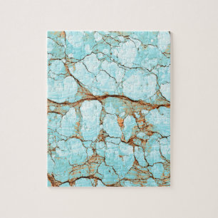 Rusty Cracked Turquoise Legpuzzel