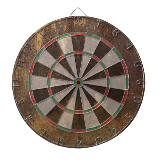 Rusty Dartboard Tournament Darts Lover Dartbord (Voorkant)