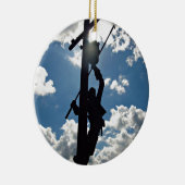 Rusty de Lineman Keramisch Ornament (Rechts)