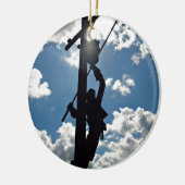 Rusty de Lineman Keramisch Ornament (Links)