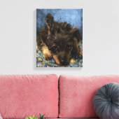 Rusty de Poedel Canvas Afdruk (Insitu (Woonkamer))