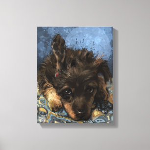 Rusty de Poedel Canvas Afdruk