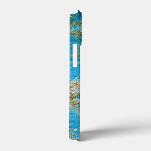 Rusty Distress Blue Metal Case-Mate iPhone Case (Achterkant / Rechts)