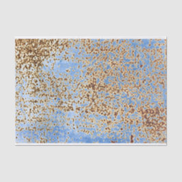 Rusty Distress Grunge Blue Paint Urban DIY Decor Tissuepapier