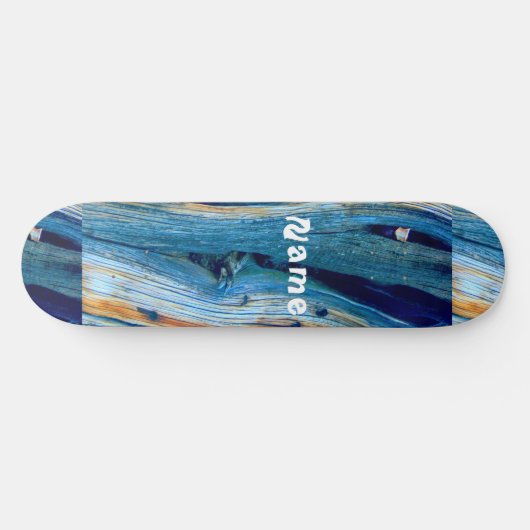 Rusty driftwood blue Thunder_Cove Skateboard (Horizontaal)