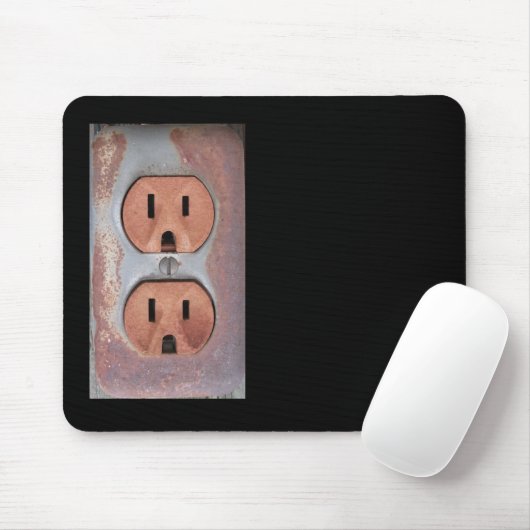 Rusty Electrical Outlet Muismat (Met muis)