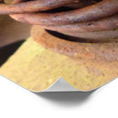 Rusty Engine Block Foto van cilinderkoprebuilders Poster (Hoek)