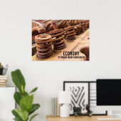 Rusty Engine Block Foto van cilinderkoprebuilders Poster (Thuiskantoor)