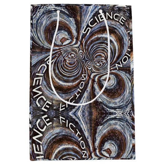 Rusty Fractal Science Fiction Medium Cadeauzakje (Voorkant)