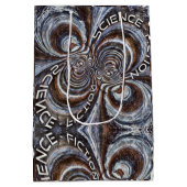 Rusty Fractal Science Fiction Medium Cadeauzakje (Achterkant)