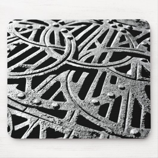 Rusty Grate in Grey Muismat (Voorkant)