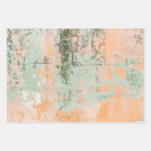 Rusty Green Paint Waterverf Inpakpapier Vel (Voorkant 2)