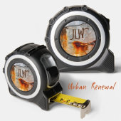 Rusty Grey en Sinaasappel Urban Grunge Industrial Rolmaat