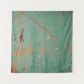 Rusty groen gewethered textured metal urban panel  wandkleed (Voorkant)