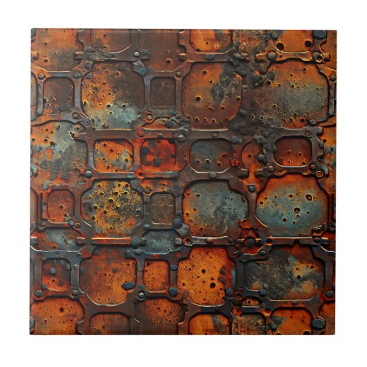Rusty Iron Ceramic Tegel Tegeltje (Voorkant)
