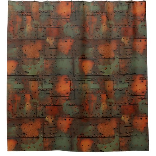 Rusty Iron Douche Gordijn (Voorkant)