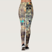 Rusty Jester Robot triangle motif Leggings (Dos)
