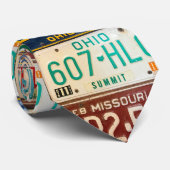 Rusty Licence Bord Collectie Stropdas (Opgerold)