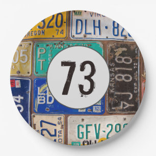 Rusty Licence Borden 73rd Birthday Papieren Bordje