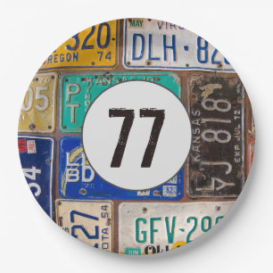 Rusty Licence Borden 77th Birthday Papieren Bordje