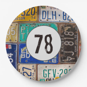 Rusty Licence Borden 78th Birthday Papieren Bordje