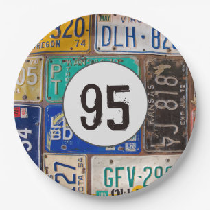 Rusty Licence Borden 95th Birthday Papieren Bordje