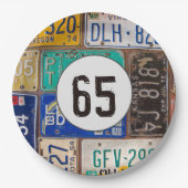 Rusty License Bord 65th Birthday (Voorkant)