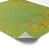Rusty LIme Green Pattern Background Poster (Hoek)