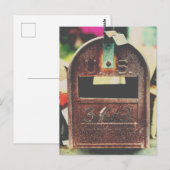 Rusty Mailbox Portret Briefkaart (Voorkant / Achterkant)