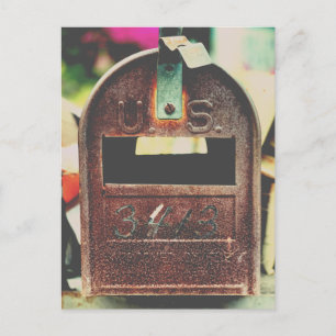Rusty Mailbox Portret Briefkaart