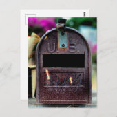 Rusty Mailbox Portret Briefkaart (Voorkant / Achterkant)