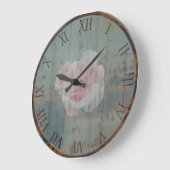 Rusty Metal en geverfd Roos Grote Klok (Hoek)