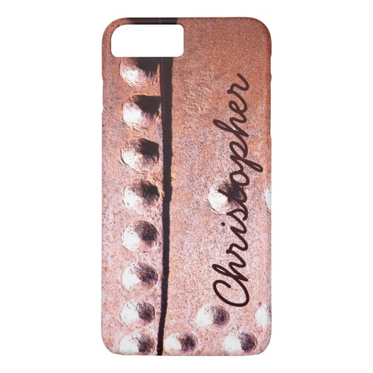 Rusty Metal look Rustic Persoonlijke Abstracte naa Case-Mate iPhone Case (Achterkant)